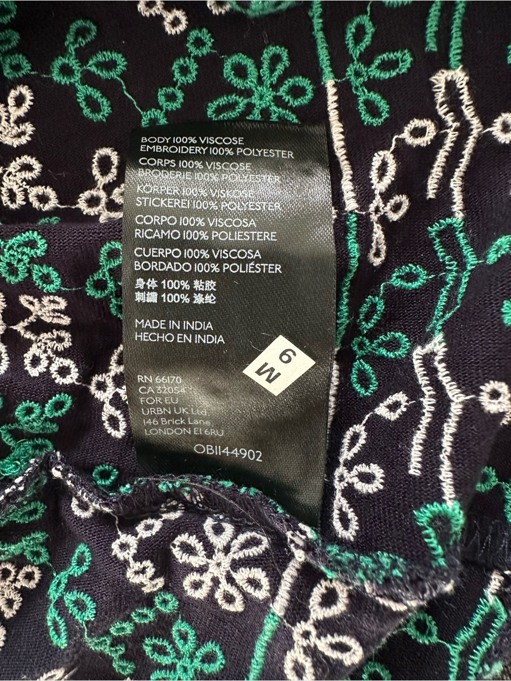 NEW NWT Anthropologie Maeve Cammie Embroidered Peplum Top - Picture 8 of 8